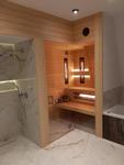 sauna z łazienką